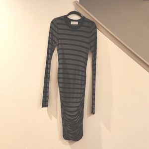 Vintage ALC shirred fitted sweater dress 2011